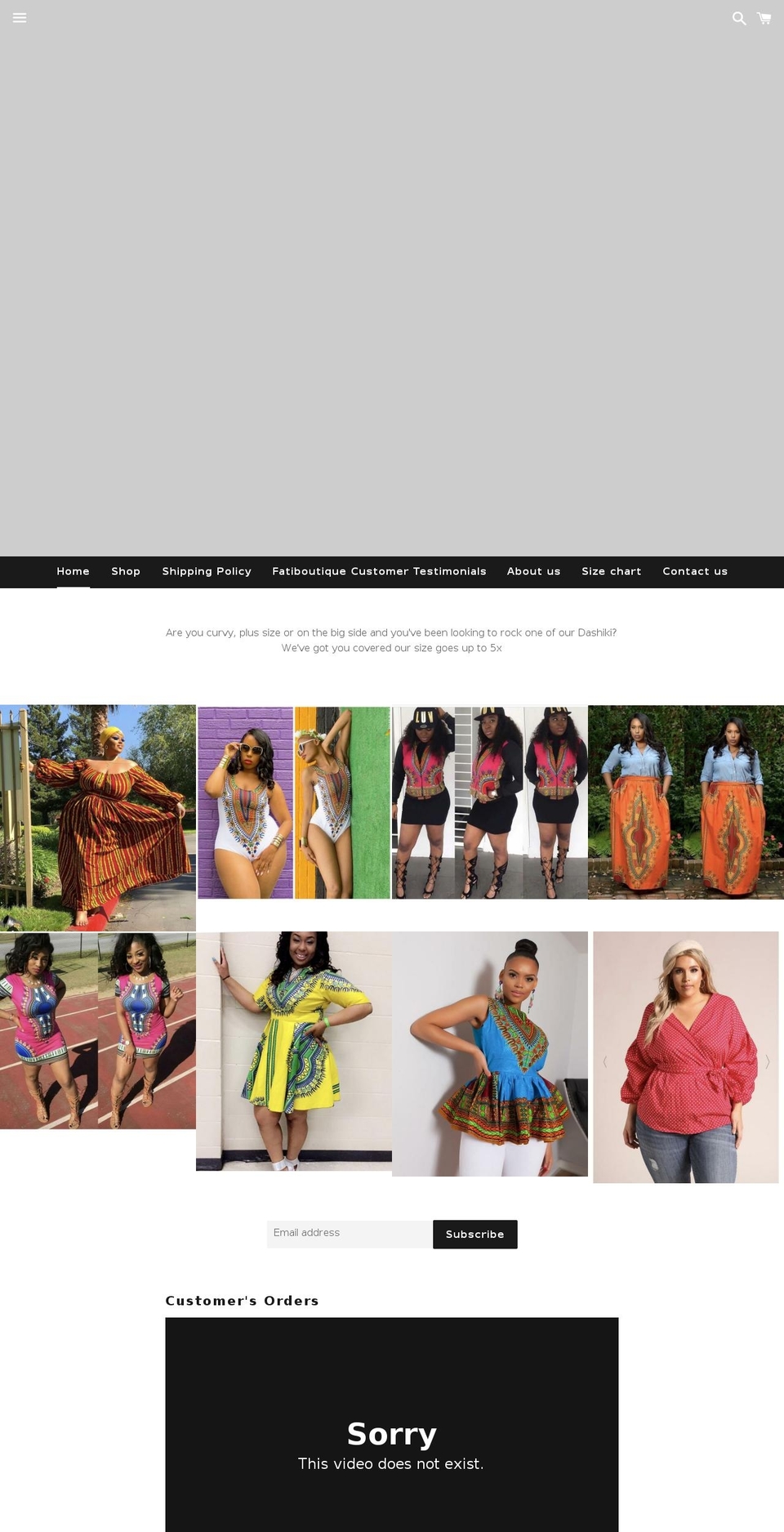 fatiboutique.com — Shopify storefront screenshot