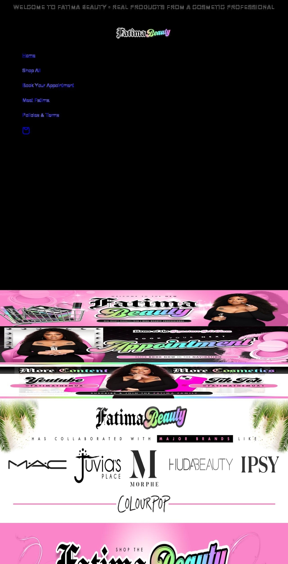 fatimabeauty.net shopify website screenshot