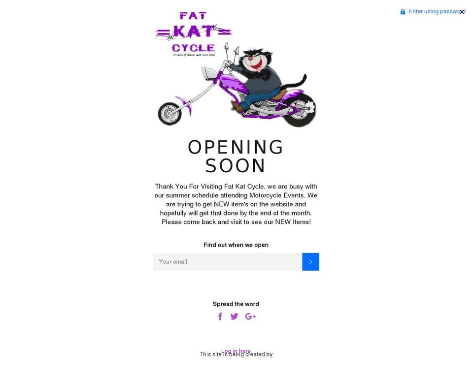 fatkatcycle.com shopify website screenshot