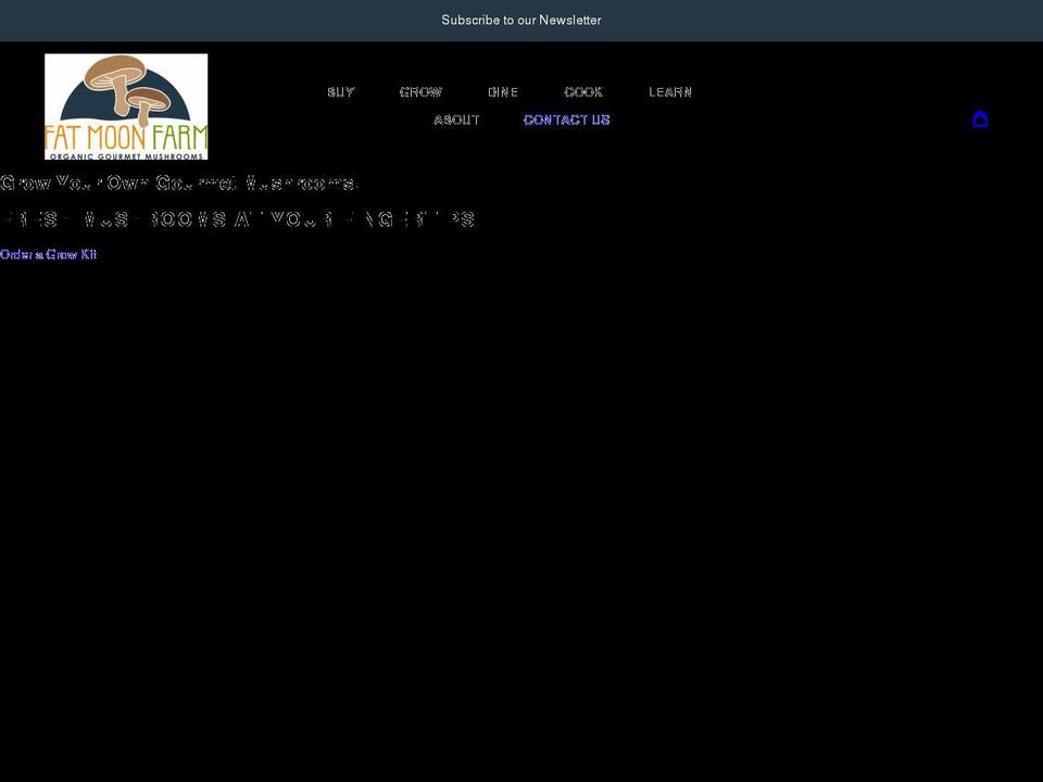 fatmoonmushrooms.com shopify website screenshot