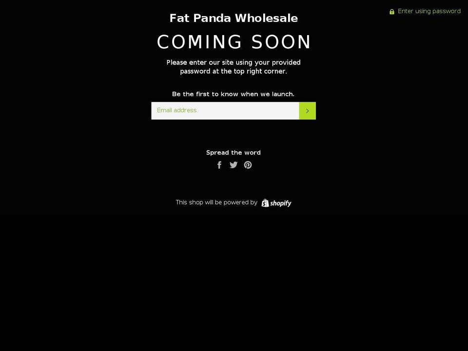 fatpandawholesale.com shopify website screenshot