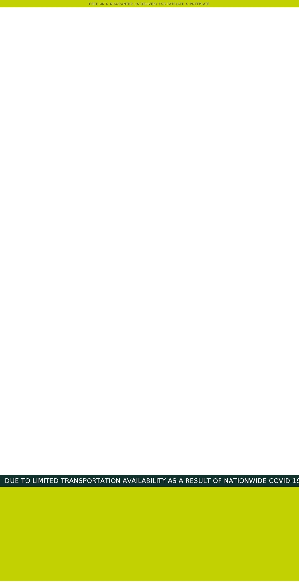 fatplate-golf.com shopify website screenshot