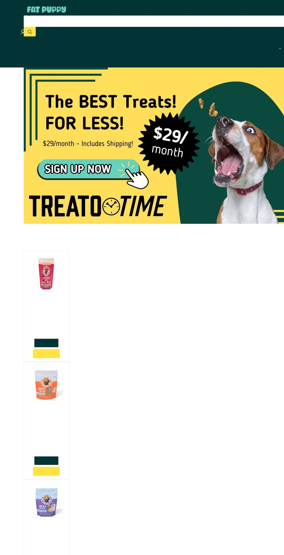 fatpuppystore.com shopify website screenshot