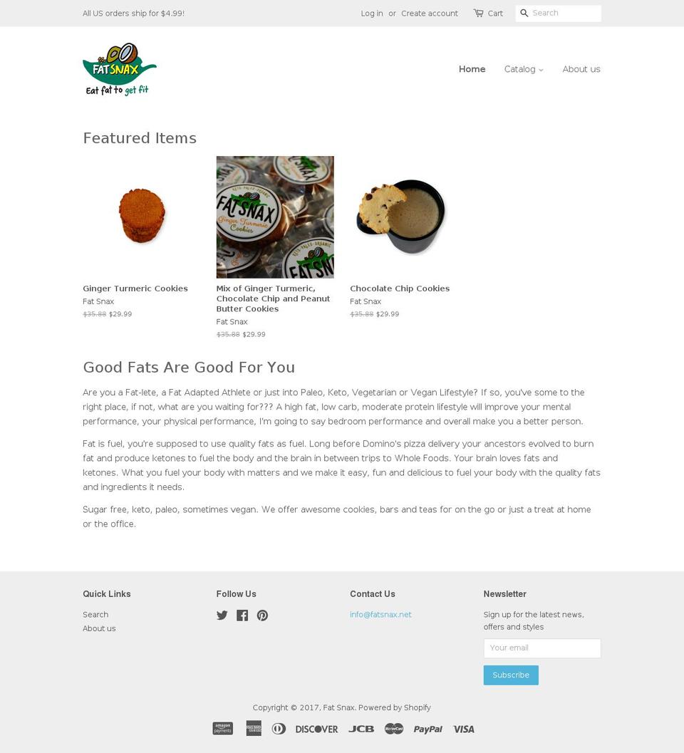 fatsnax.net shopify website screenshot