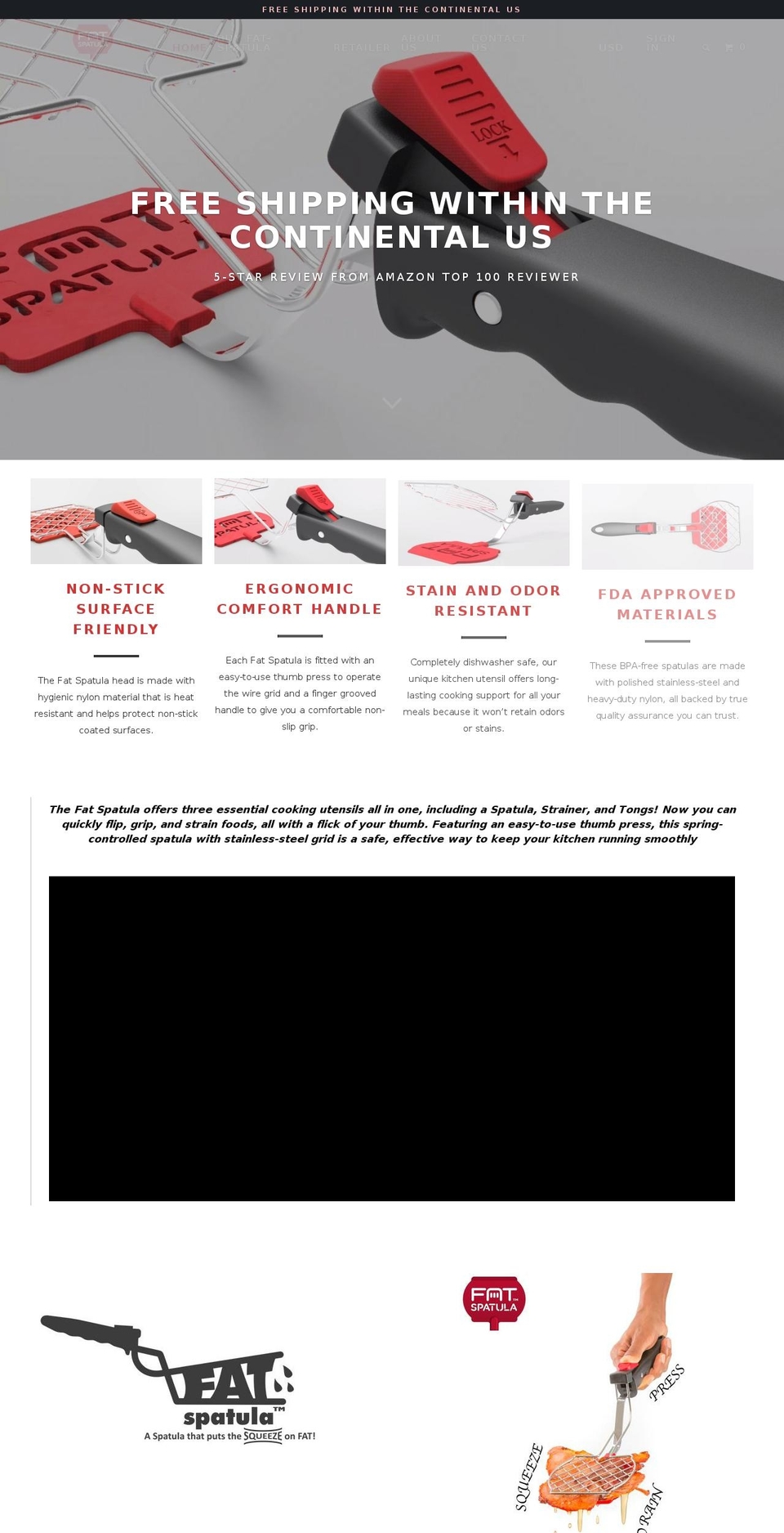 fatspatula.com — Shopify storefront screenshot