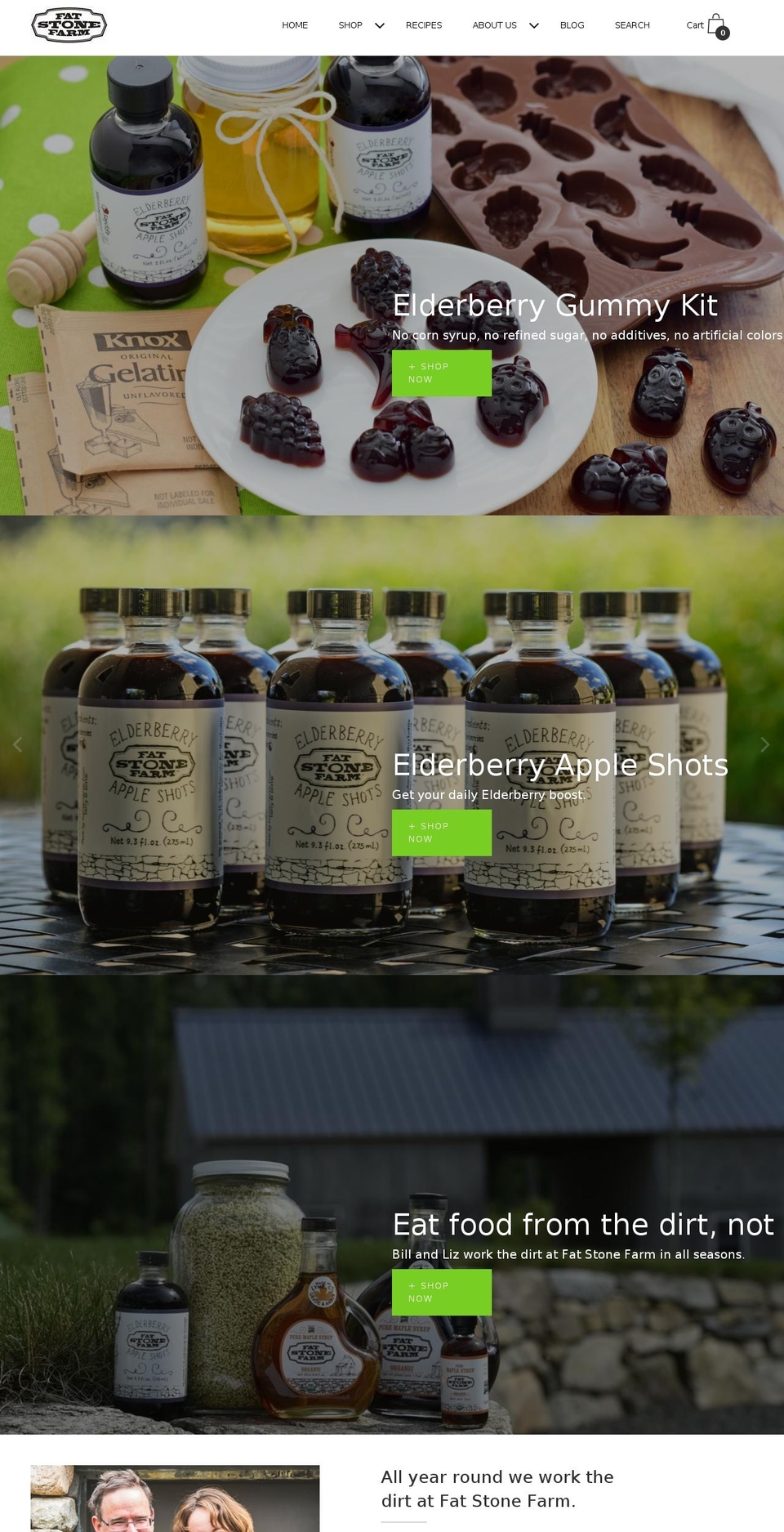 fatstonefarms.com shopify website screenshot