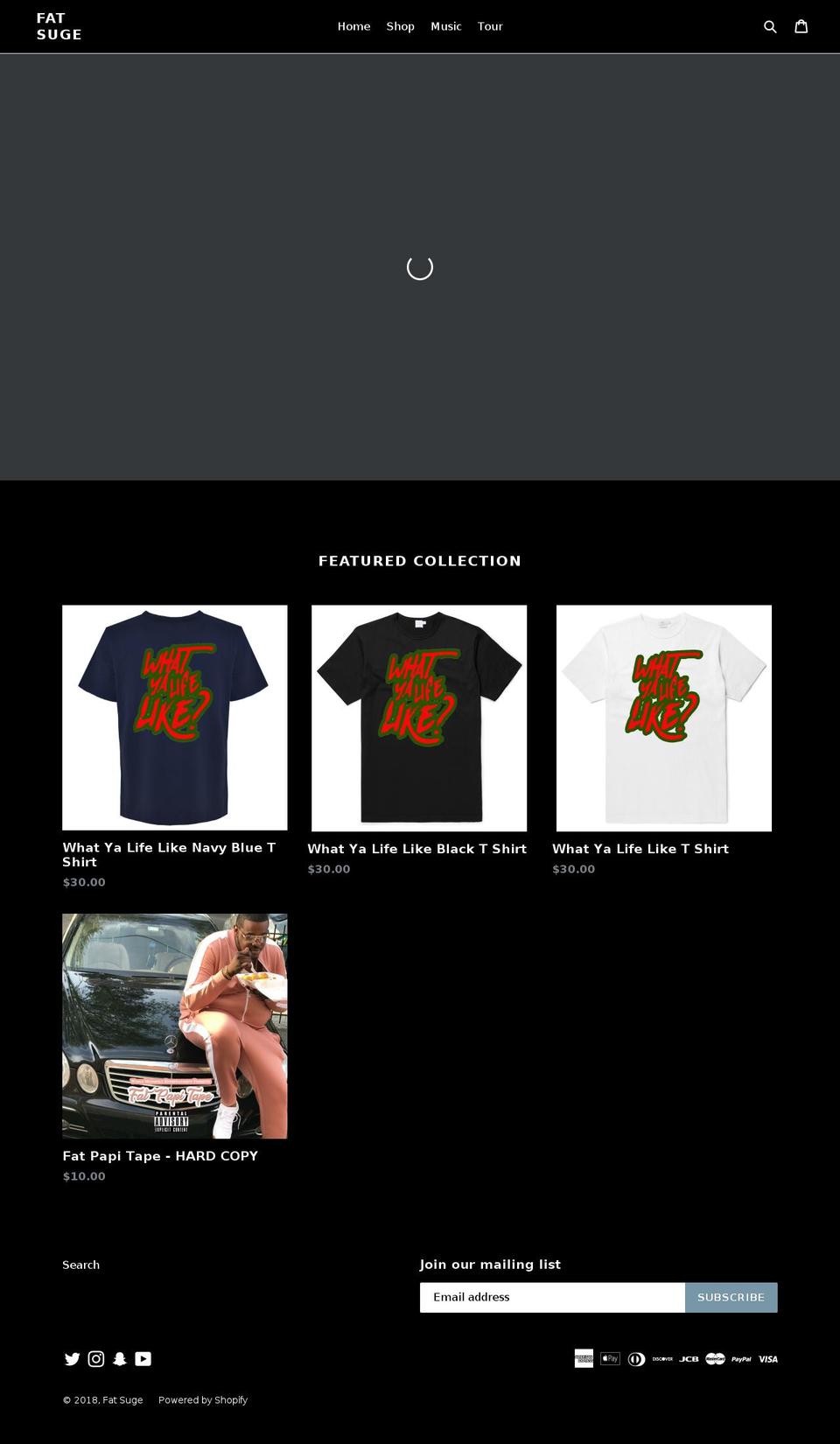 fatsuge.com — Shopify storefront screenshot