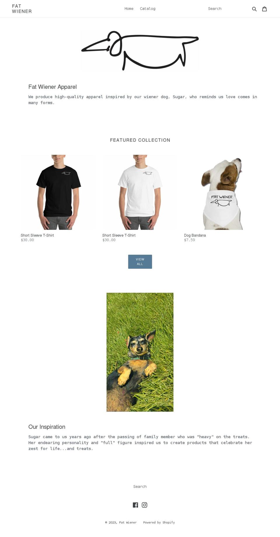 fatwiener.com shopify website screenshot