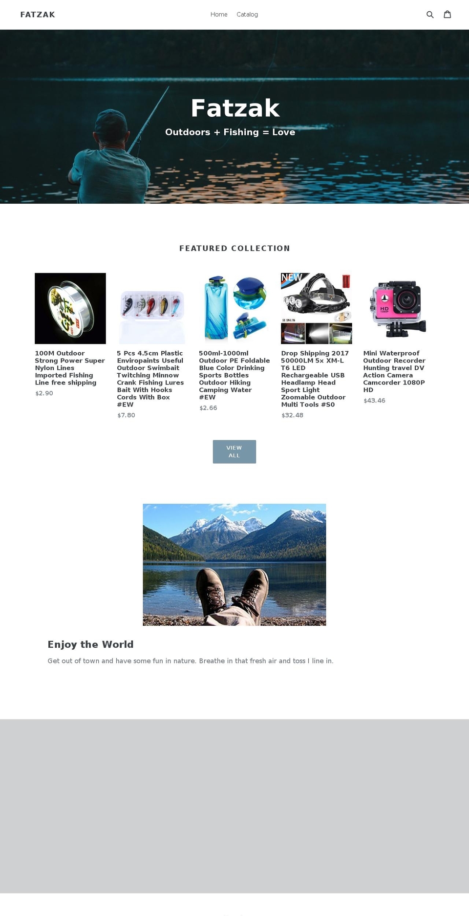 fatzak.com — Shopify storefront screenshot