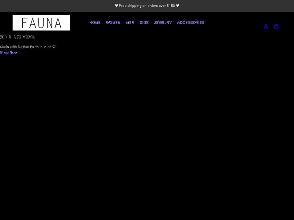 faunabrand.com shopify website screenshot