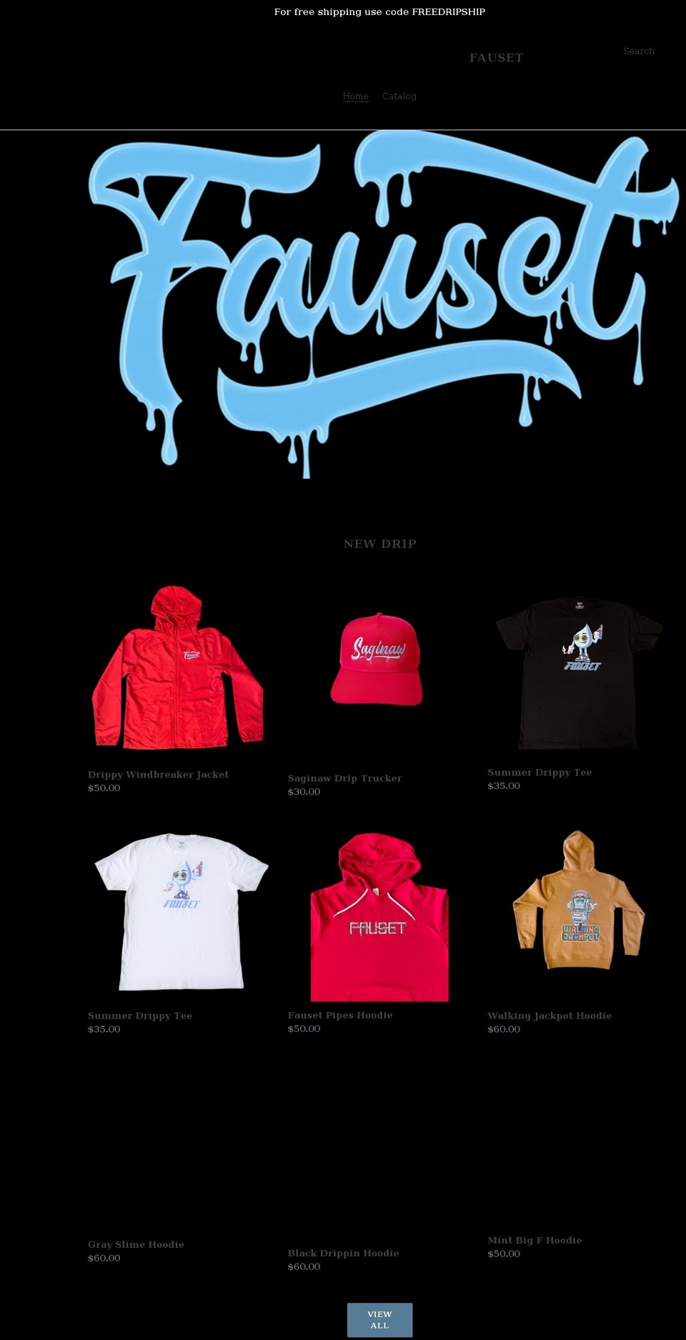 fausetcc.com shopify website screenshot