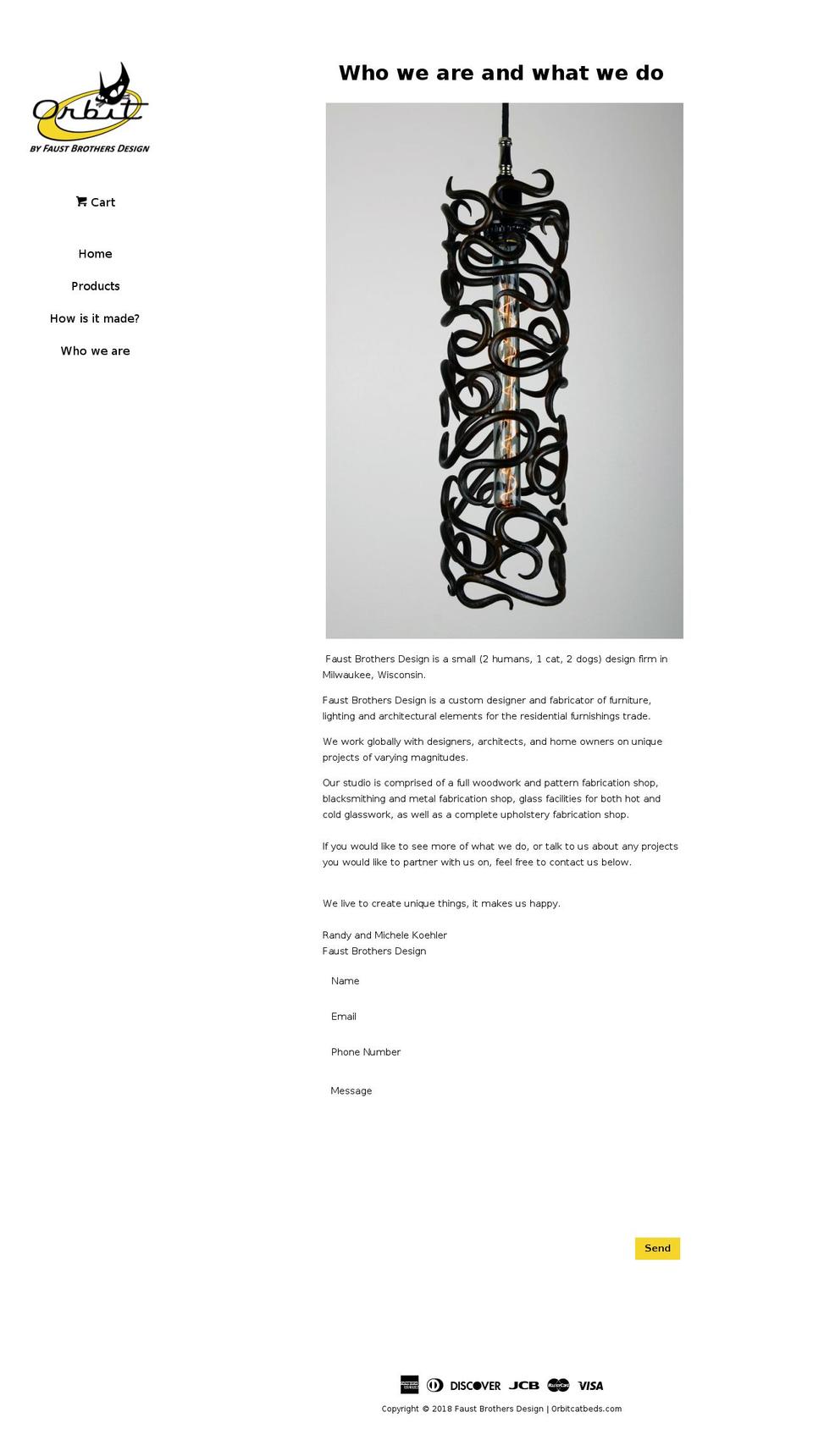 faustbrothersdesign.com — Shopify storefront screenshot