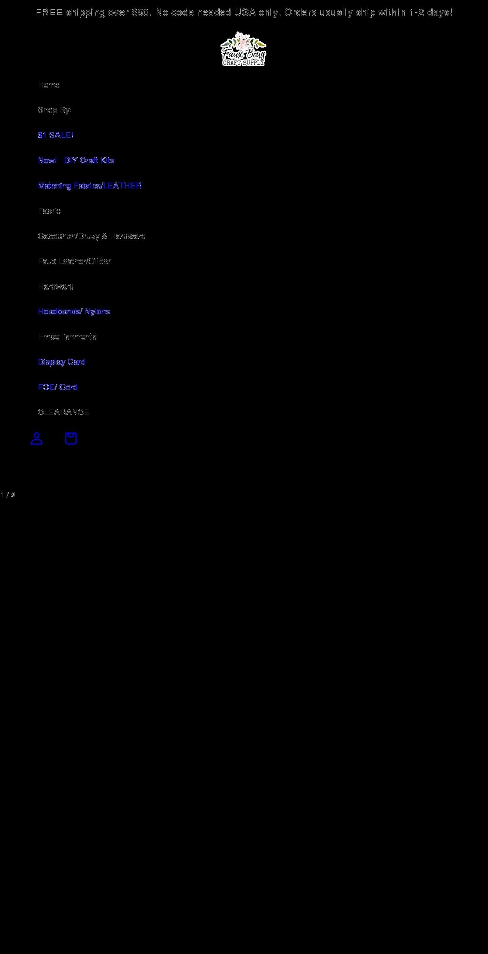 fauxbows.com — Shopify storefront screenshot