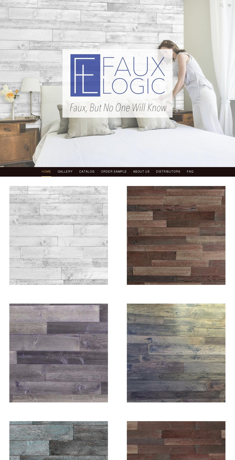 fauxlogicdesigns.com shopify website screenshot