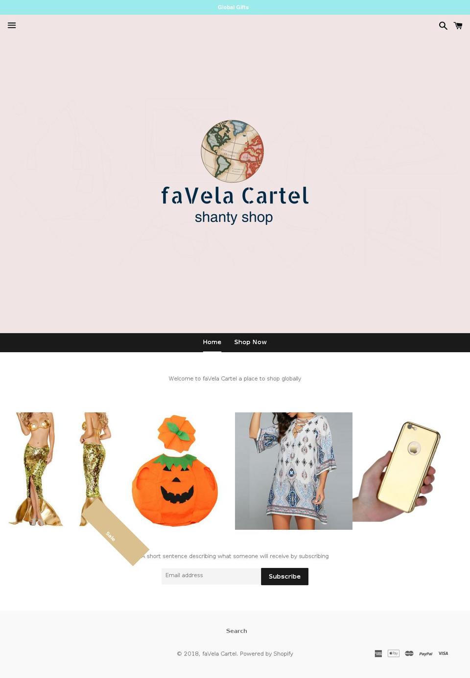 favelacartel.com — Shopify storefront screenshot