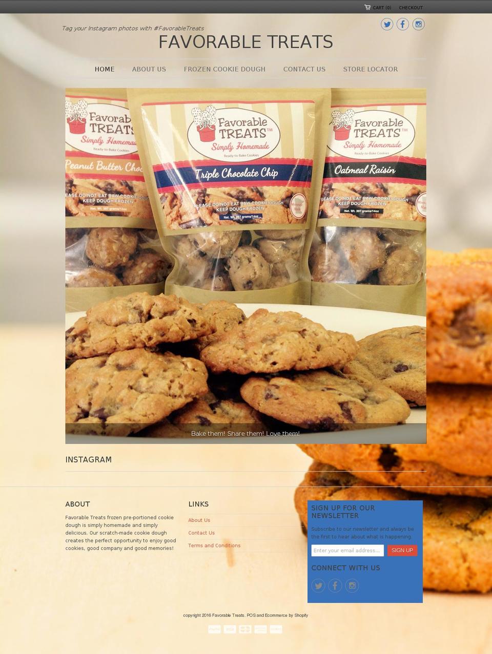 favorabletreats.com shopify website screenshot