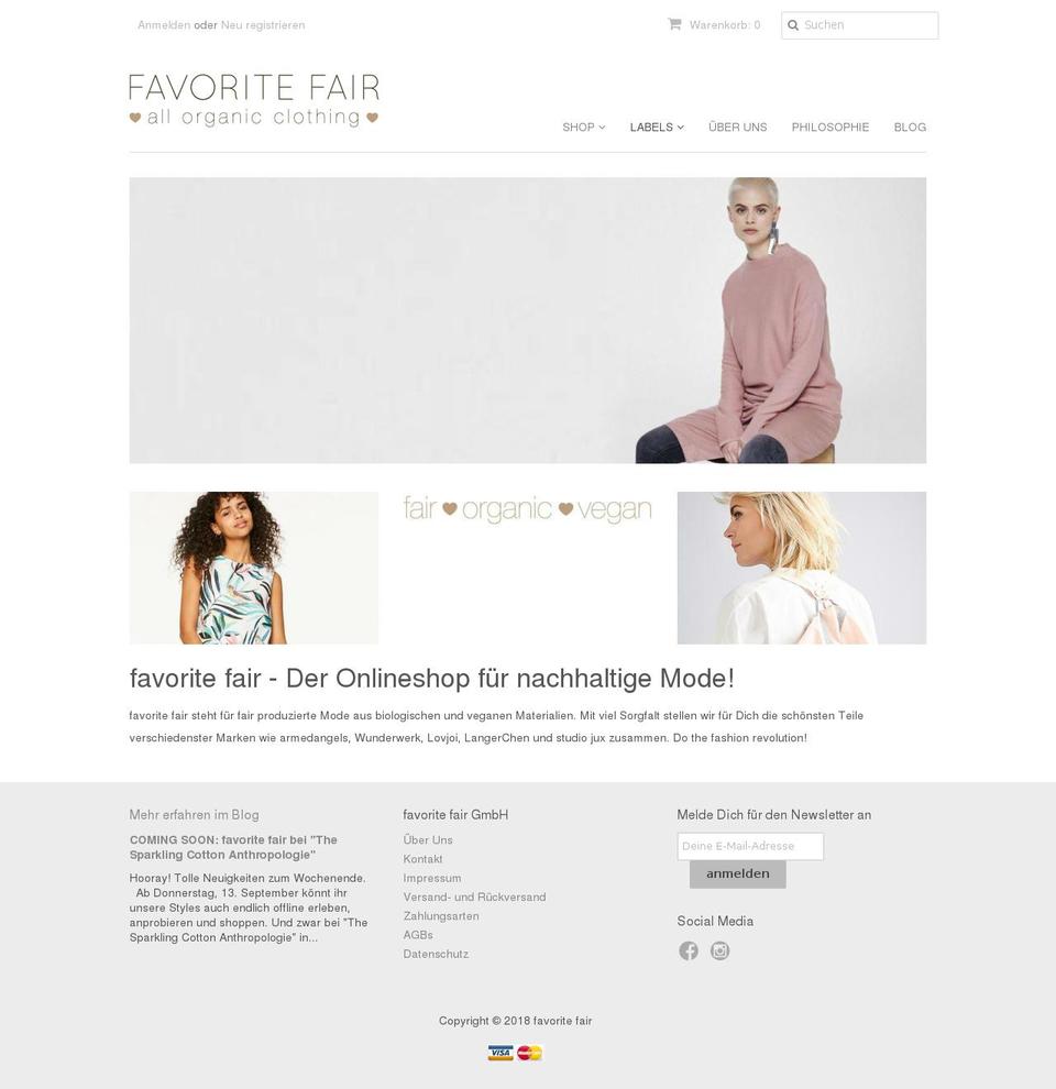 favorite-fair.com — Shopify storefront screenshot