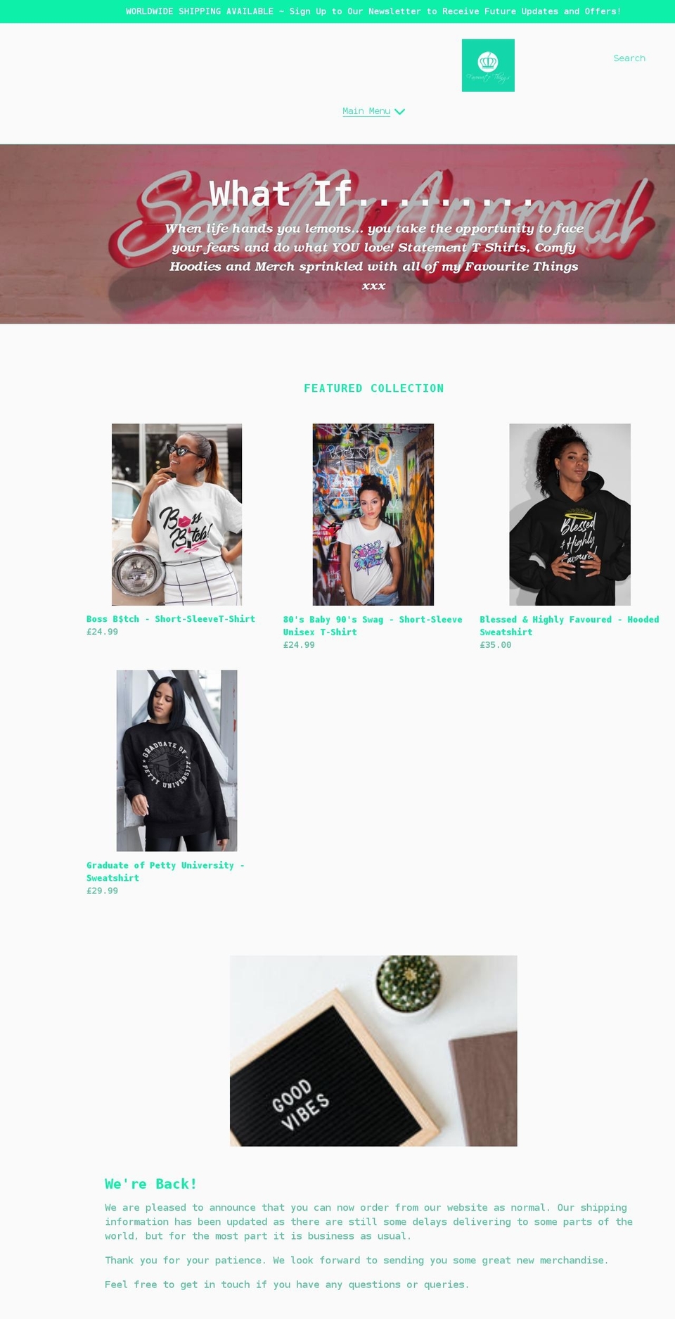 favouritethingsuk.com shopify website screenshot