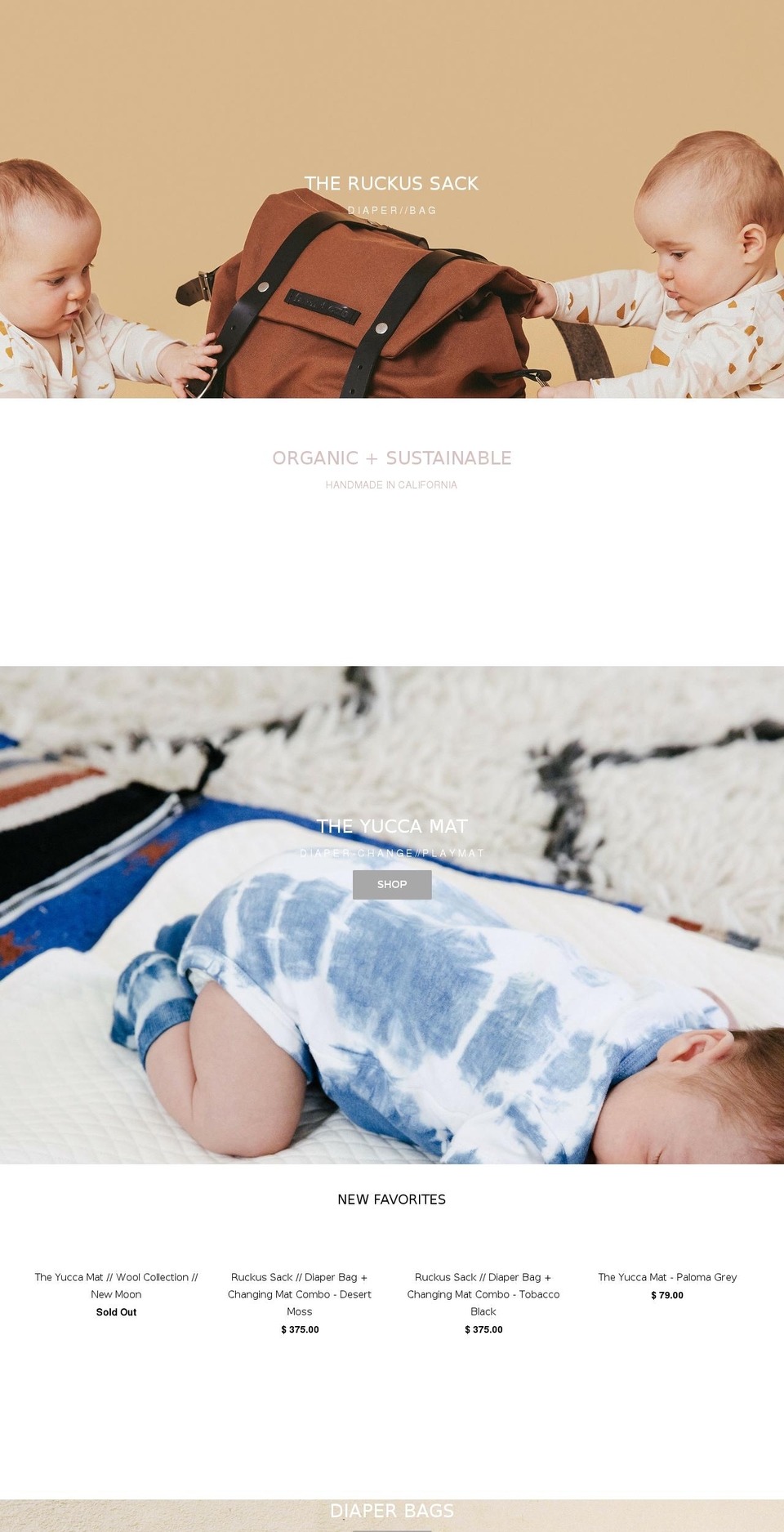 fawnandcub.com shopify website screenshot