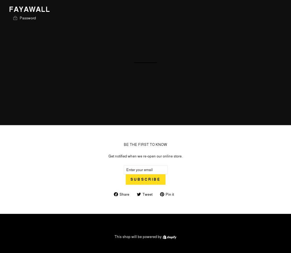 fayawall.com shopify website screenshot