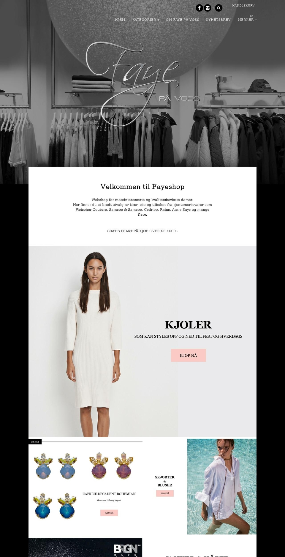 fayepaavoss.com shopify website screenshot