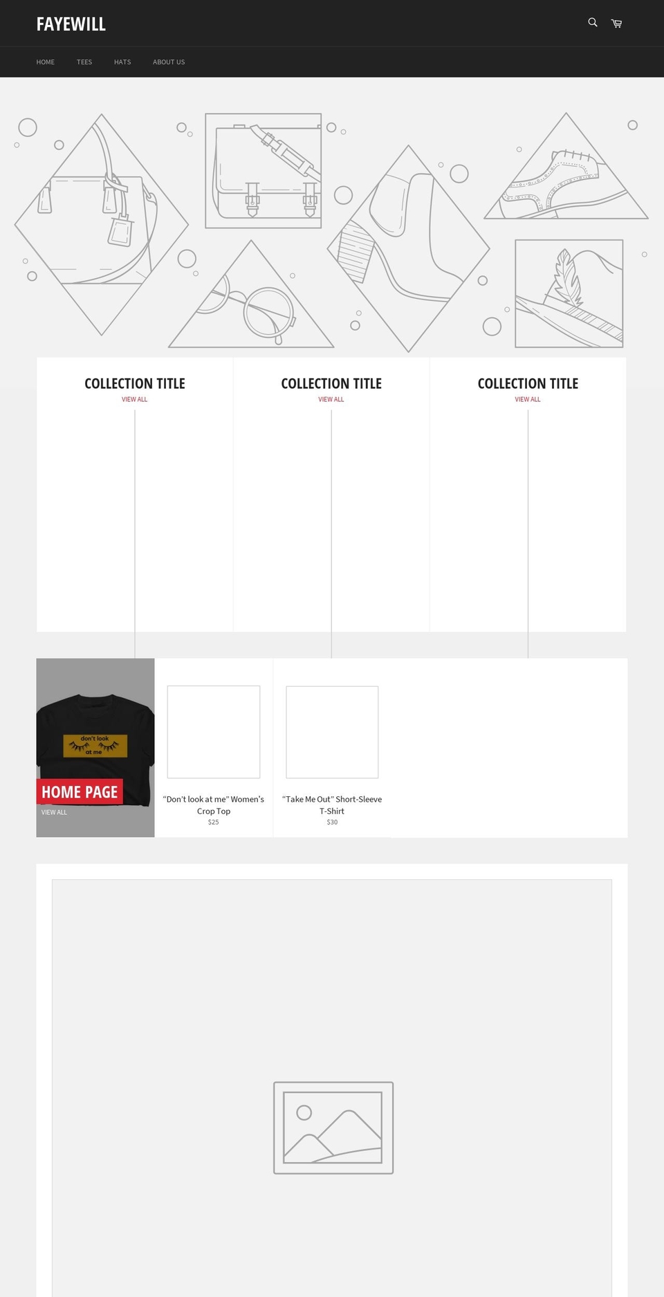 fayewill.com — Shopify storefront screenshot