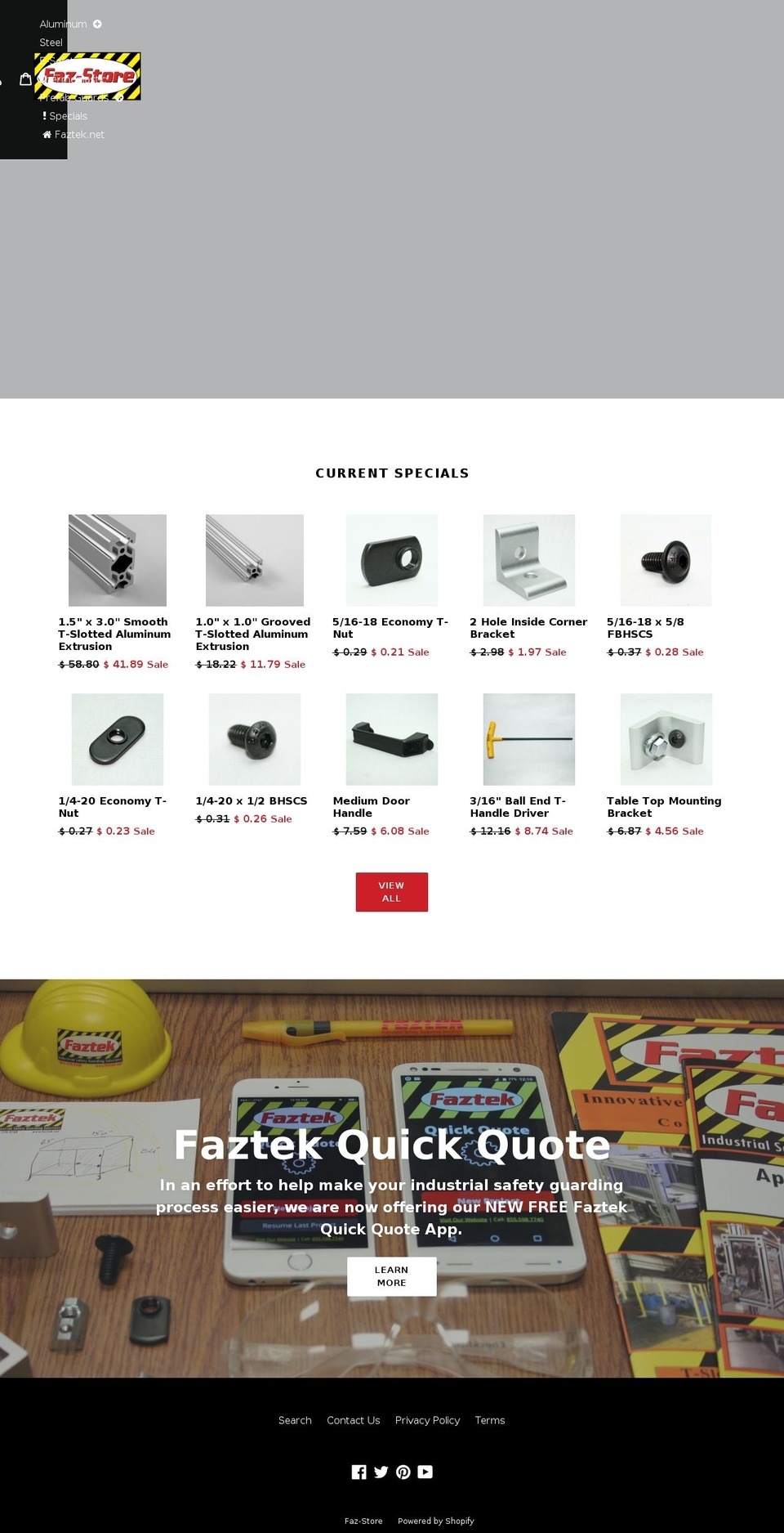 faz-store.net shopify website screenshot