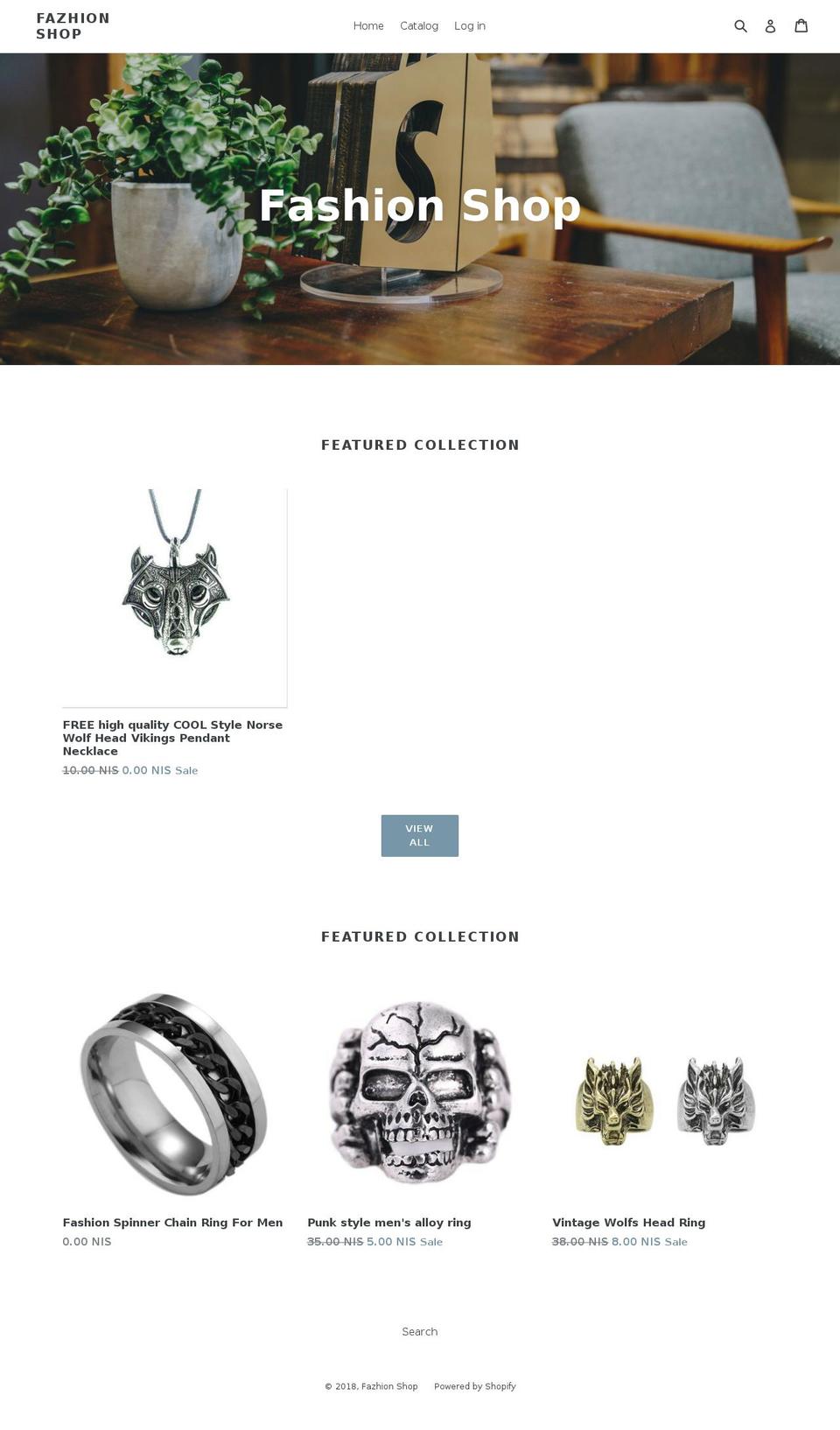fazhionshop.com — Shopify storefront screenshot