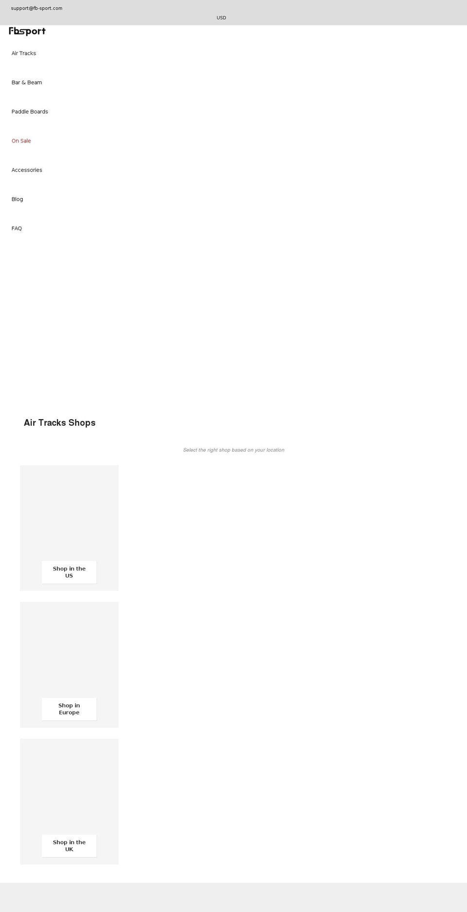 fb-sport.com shopify website screenshot