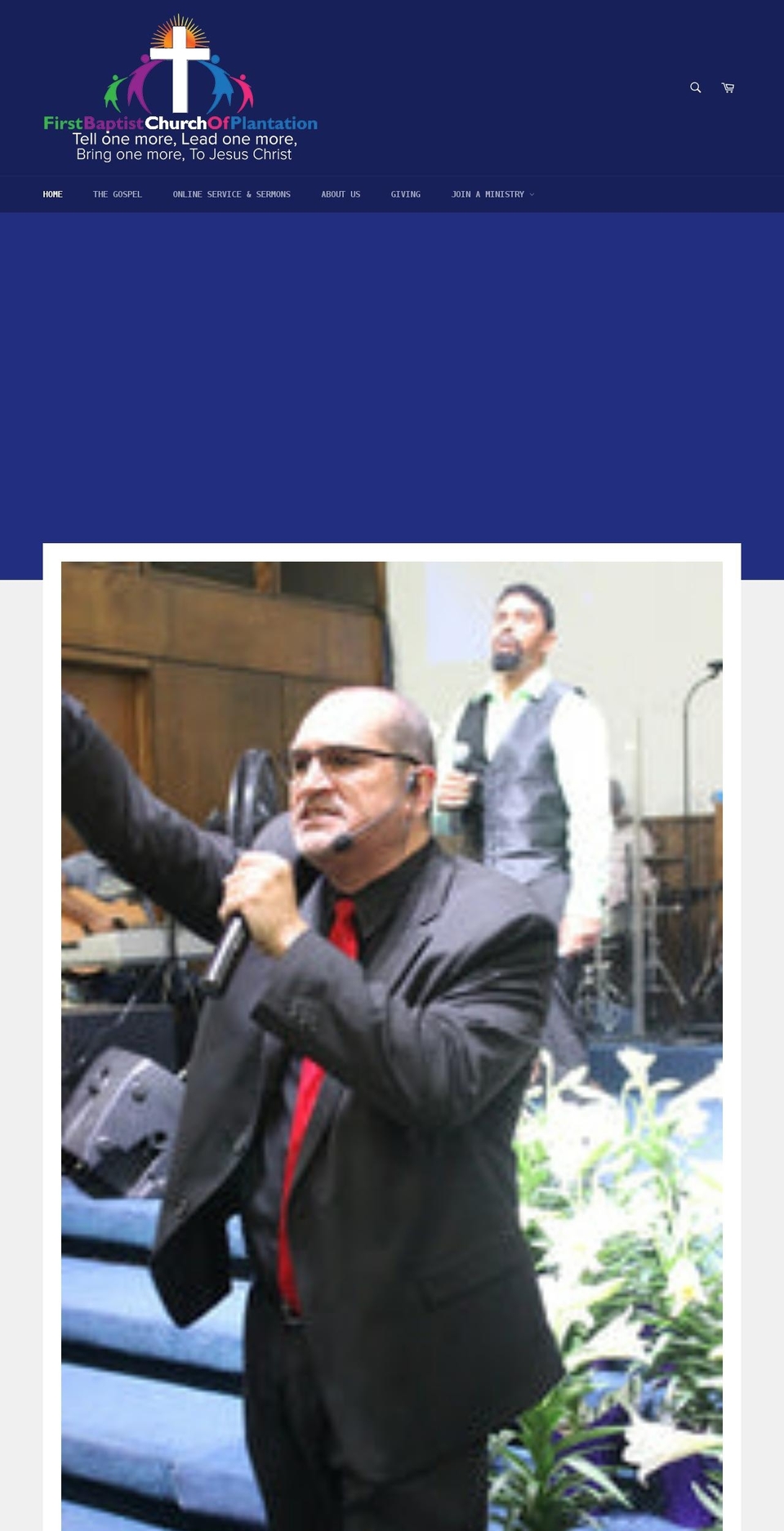 fbcplantation.org shopify website screenshot