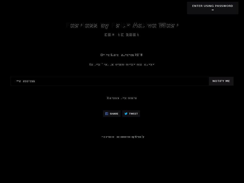 fbfactivewear.com — Shopify storefront screenshot