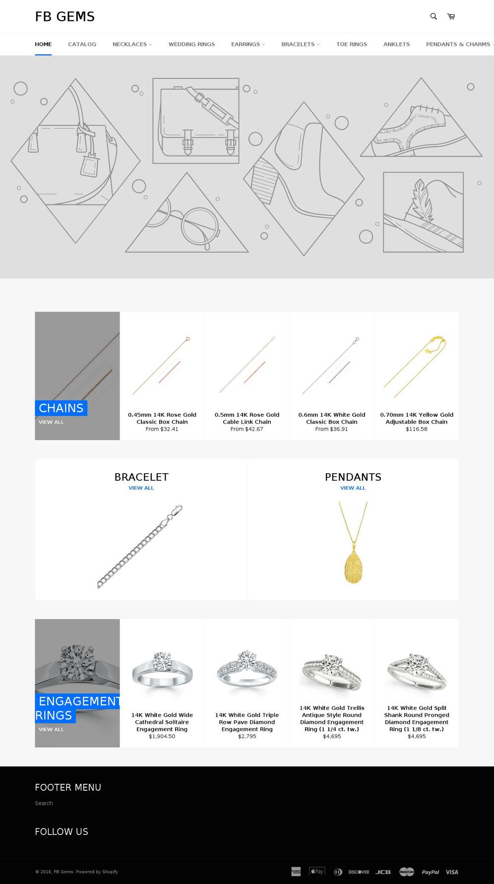 fbgems.com shopify website screenshot