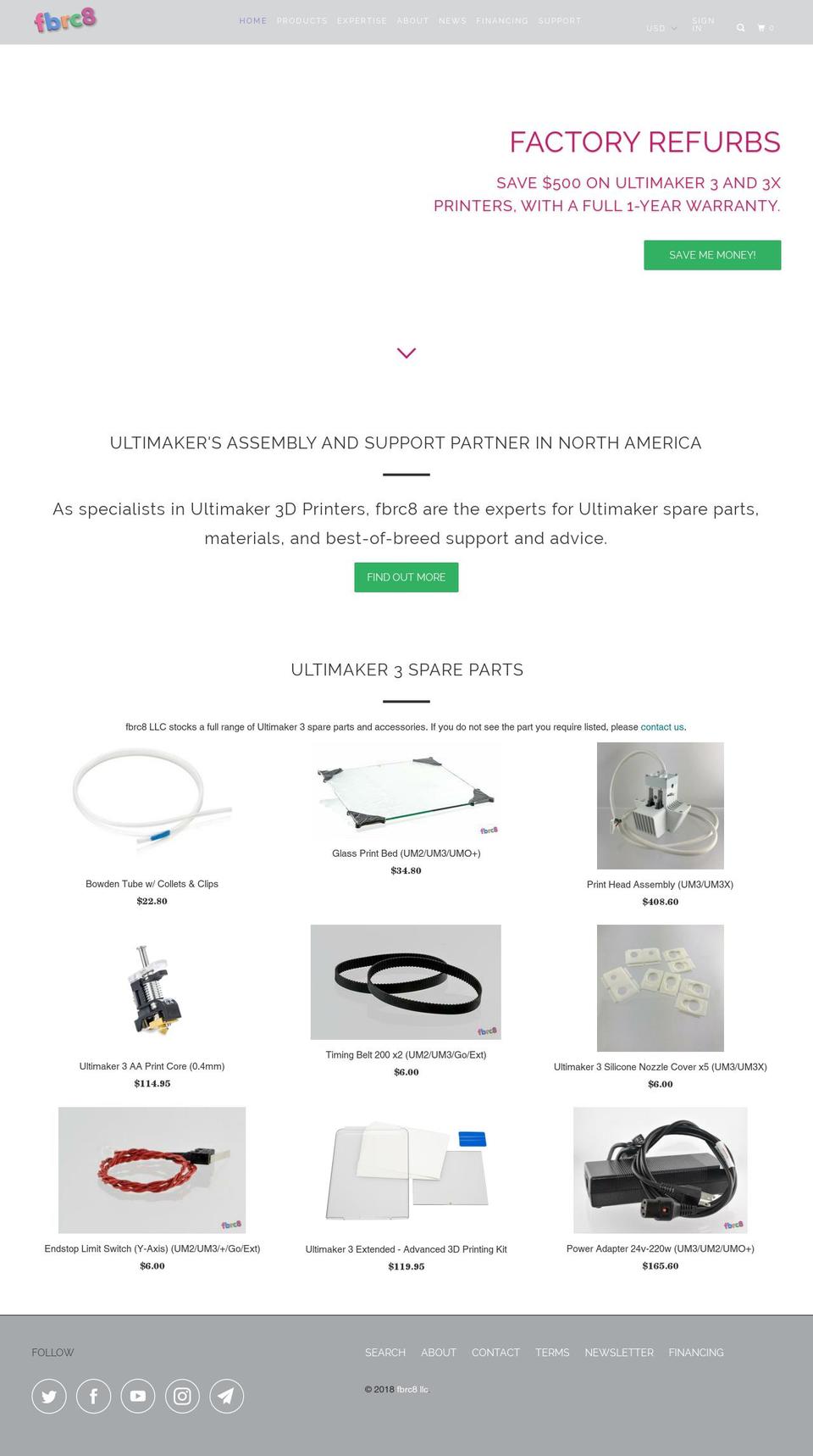 fbrc8.me shopify website screenshot