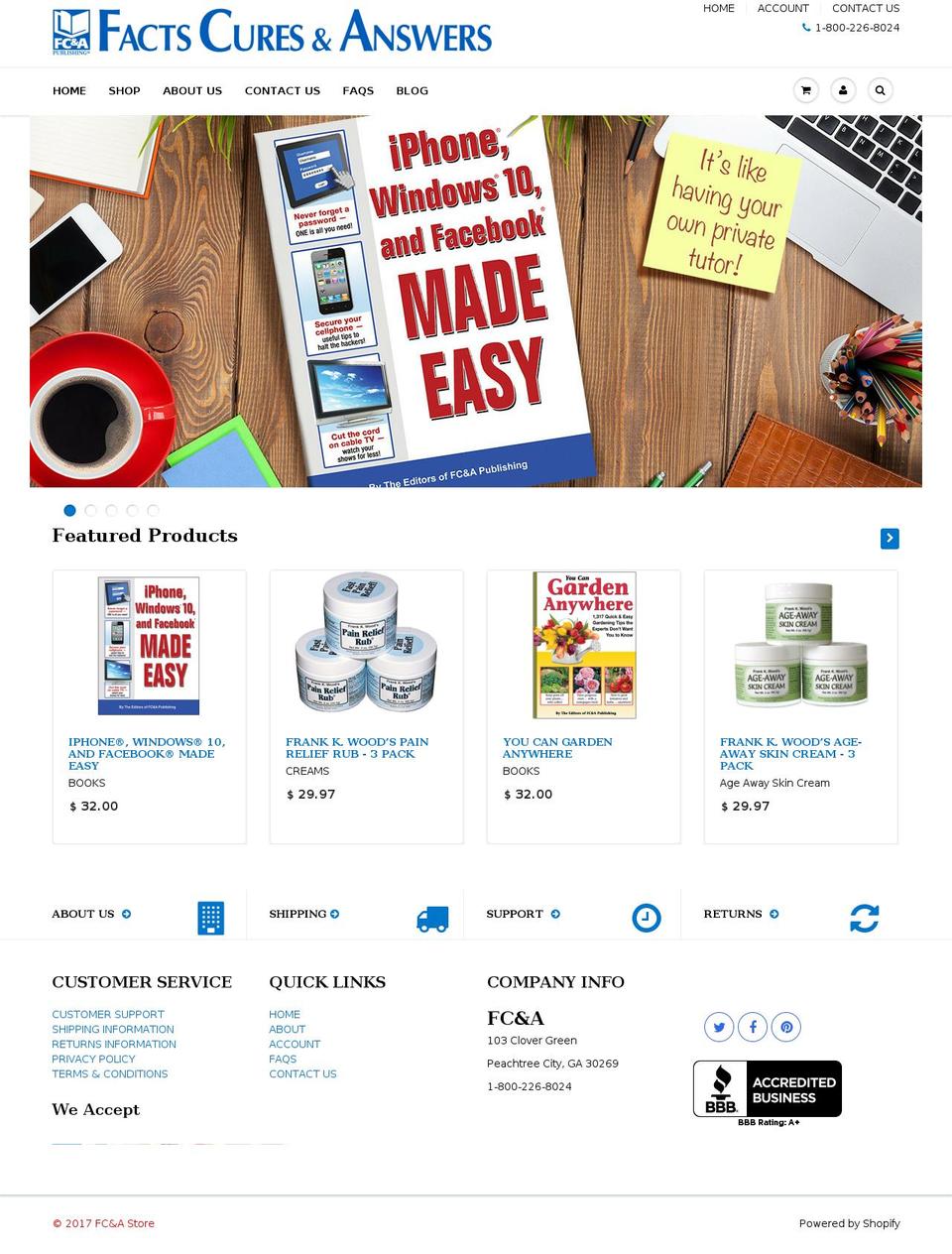 fca.com shopify website screenshot