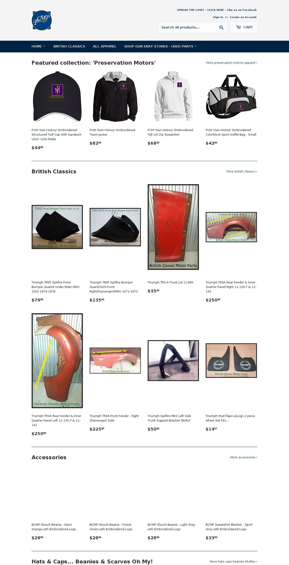 fcmparts.com — Shopify storefront screenshot