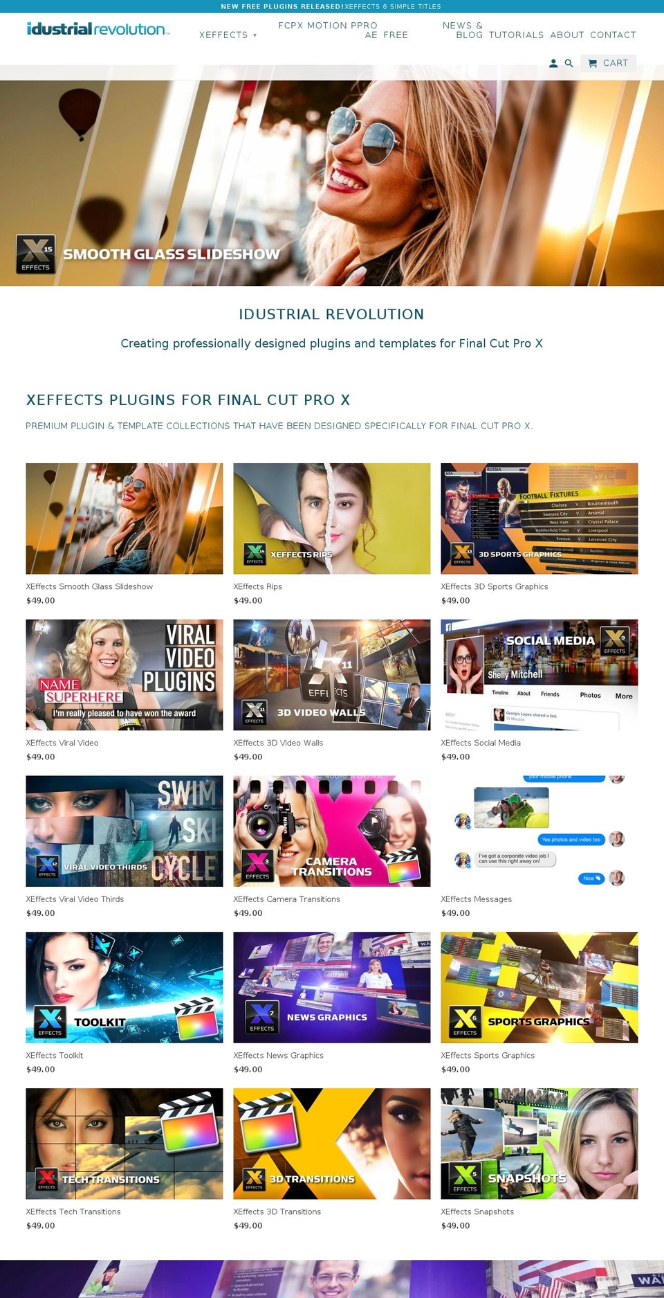 fcpxmedia.com shopify website screenshot