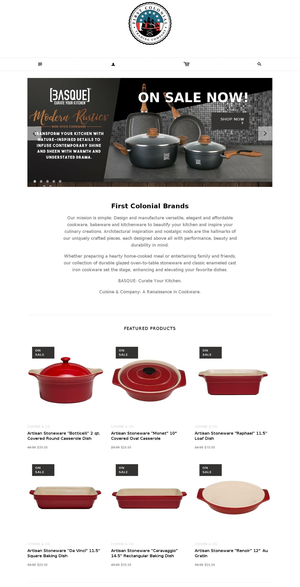 fctradingco.com — Shopify storefront screenshot