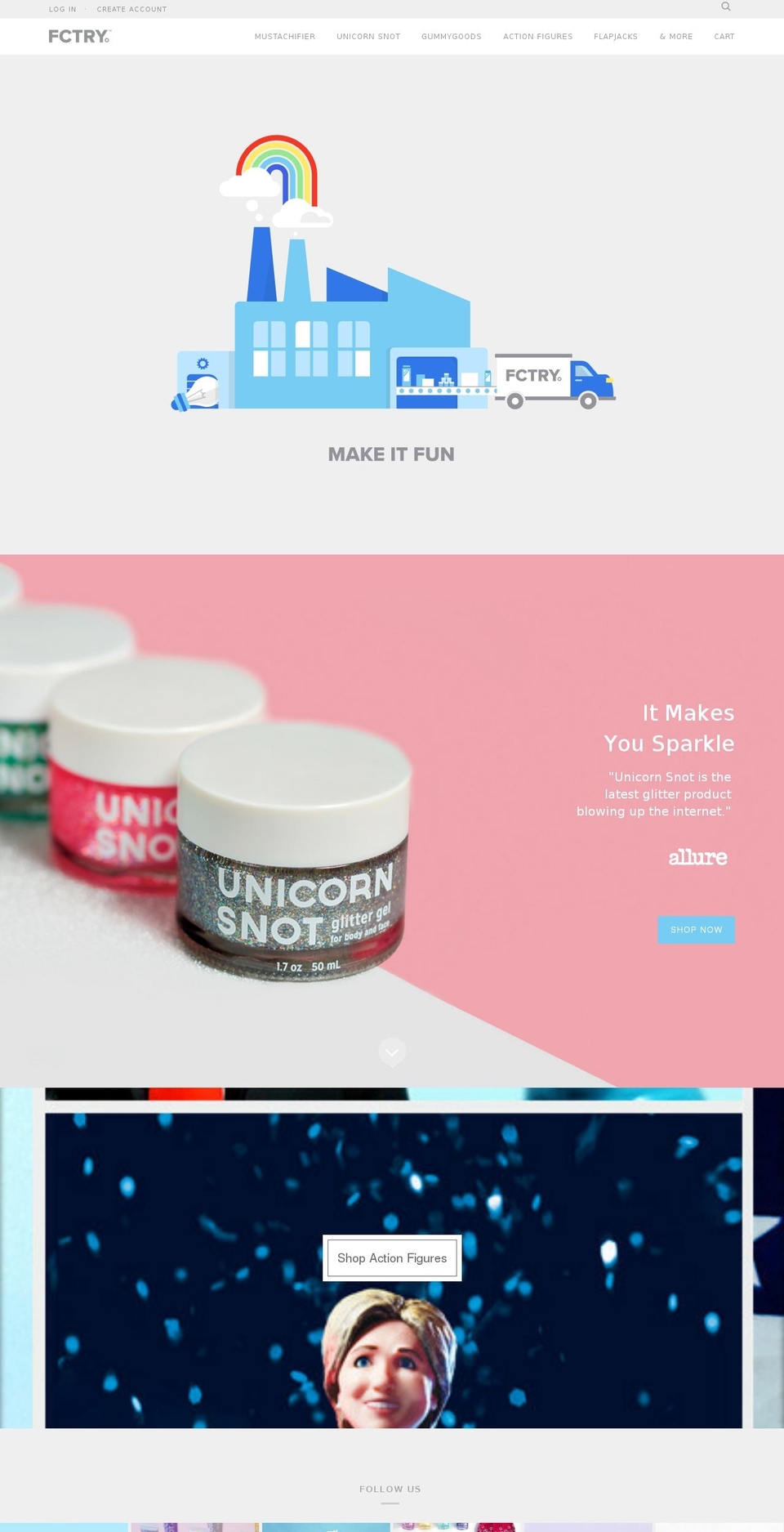 fctry.myshopify.com shopify website screenshot