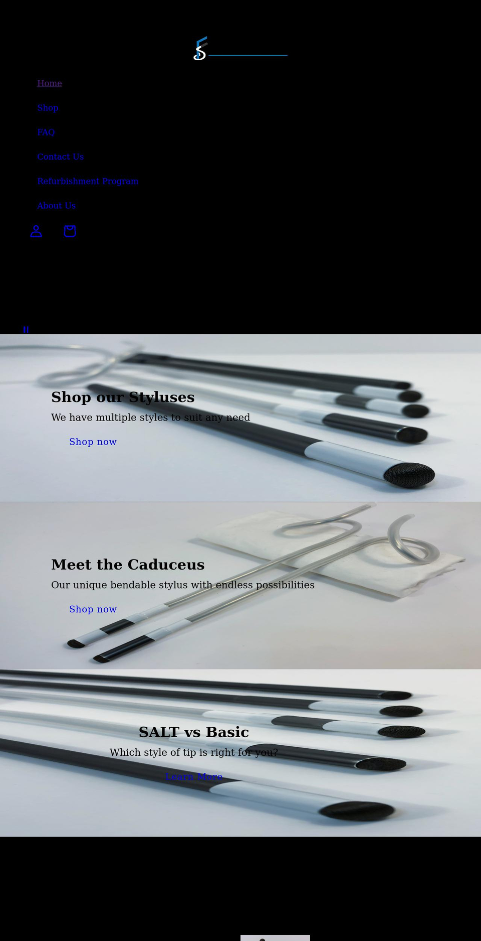 fd-stylus.com shopify website screenshot
