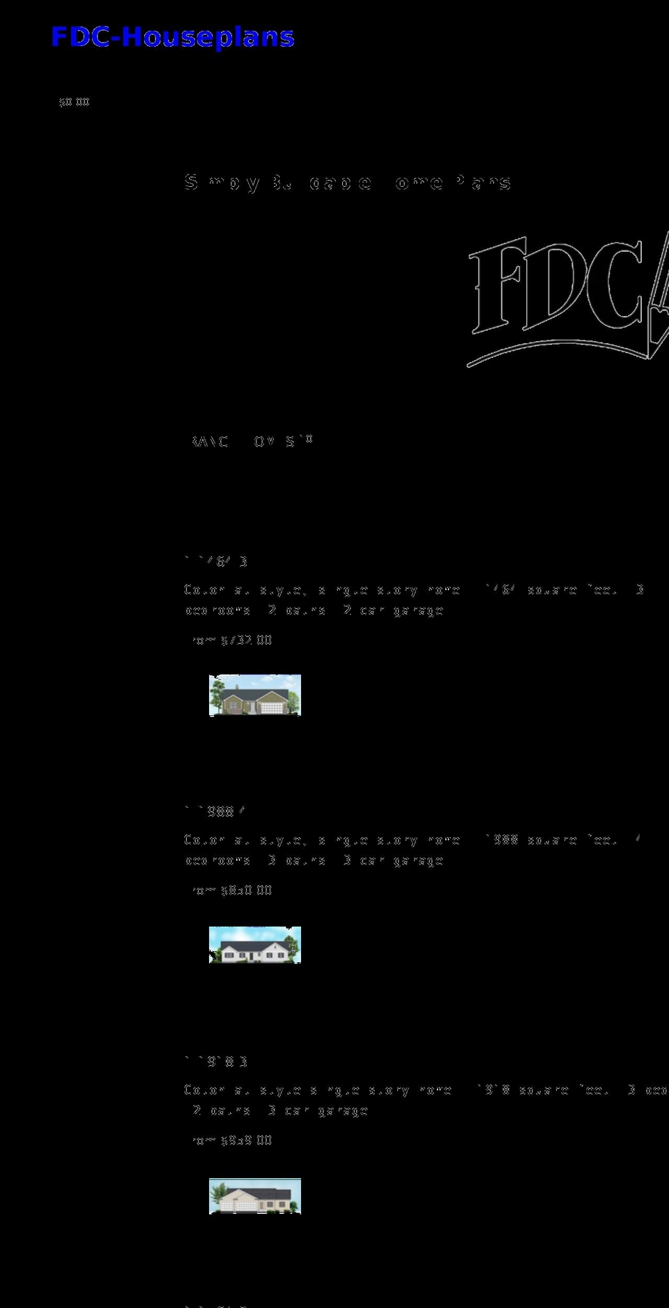 fdc-houseplans.com shopify website screenshot