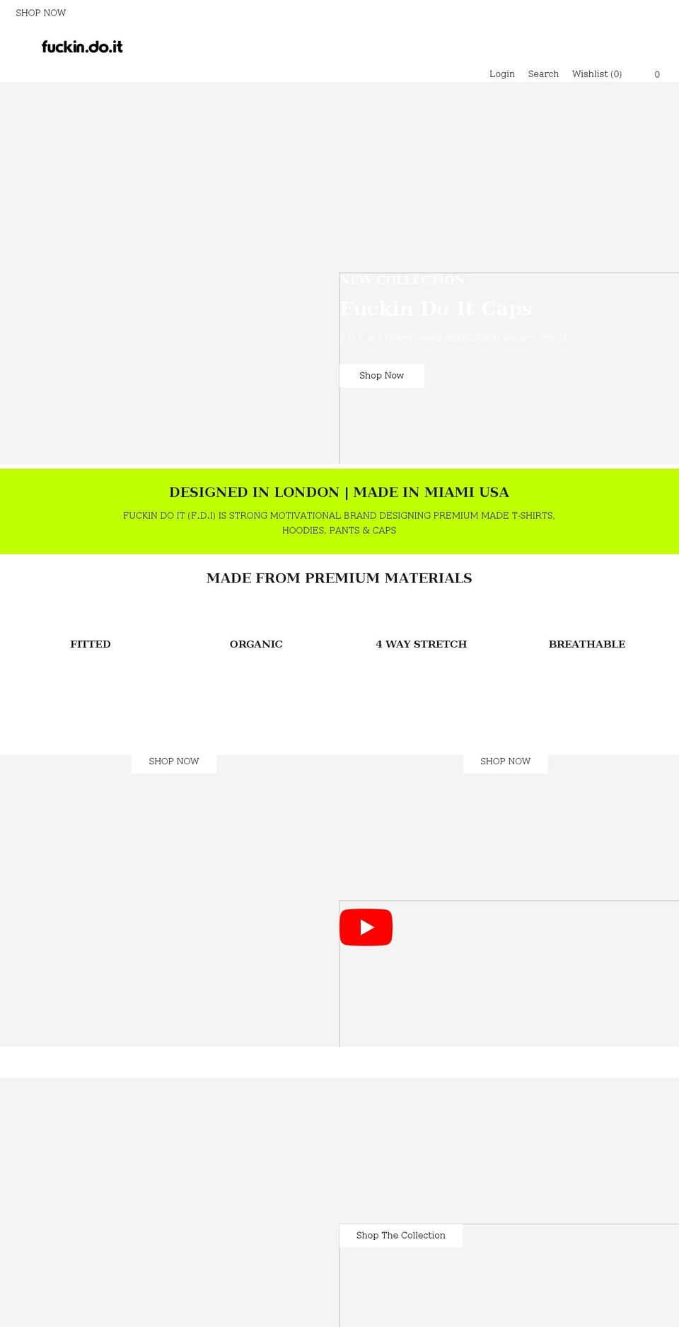 fdistore.com shopify website screenshot