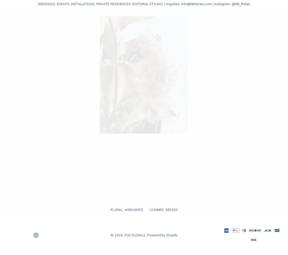 fdkflorals.com — Shopify storefront screenshot
