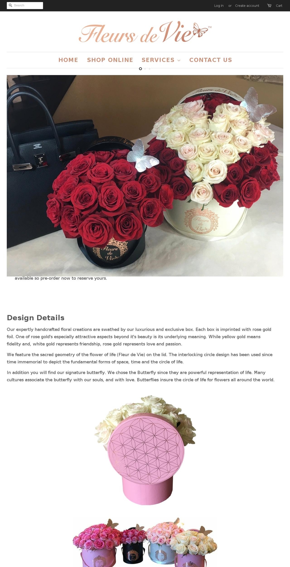 fdv.florist shopify website screenshot