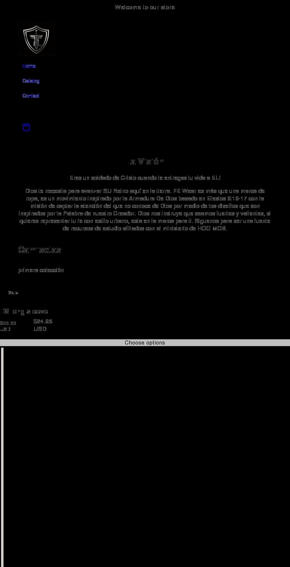 fe-wear.com shopify website screenshot