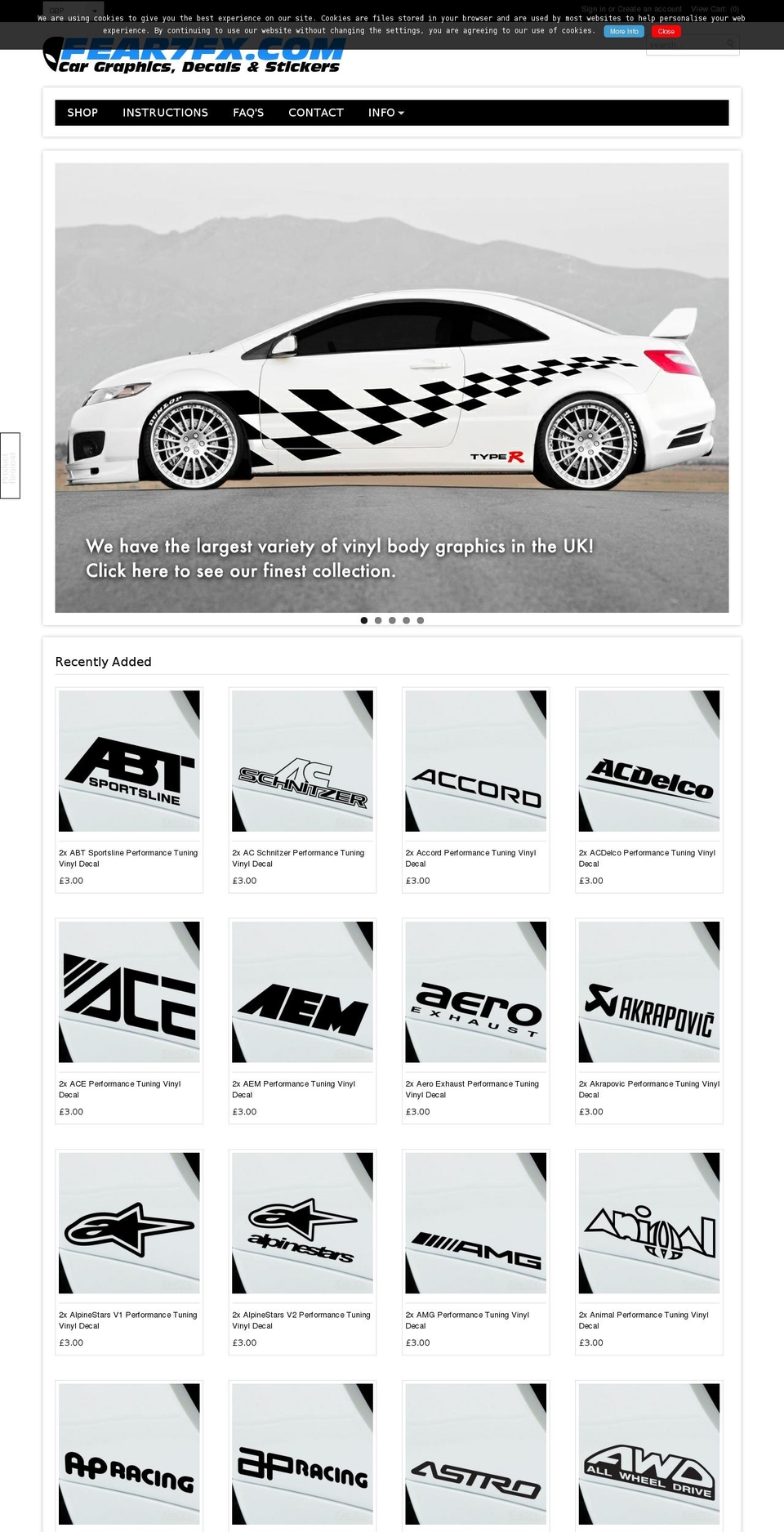 fear7fx.com shopify website screenshot