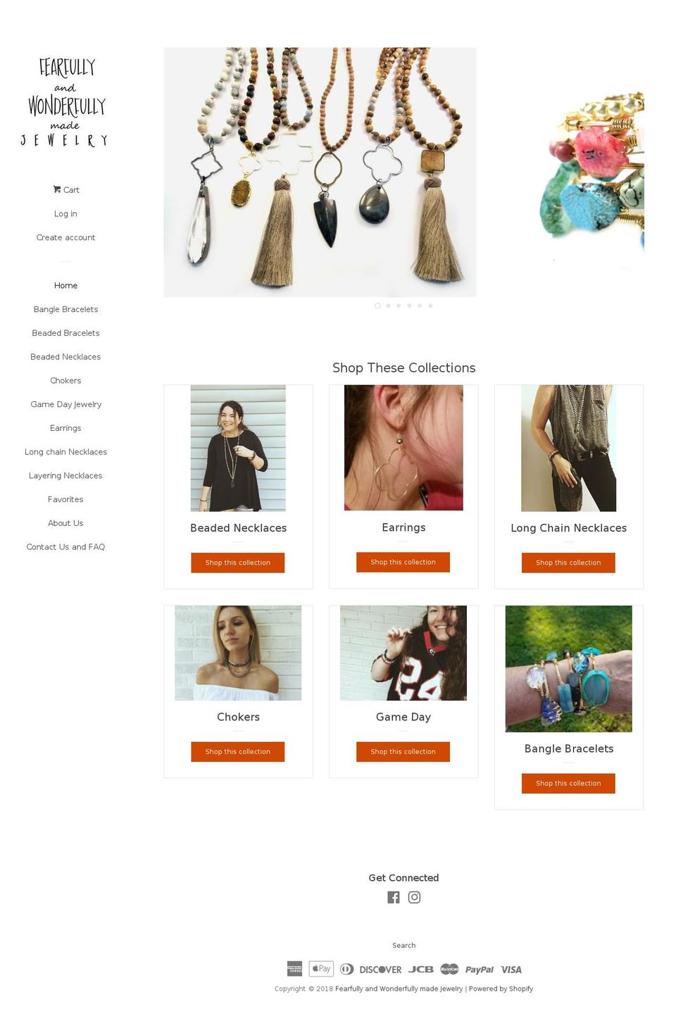 fearfullywonderfullyjewelry.com shopify website screenshot