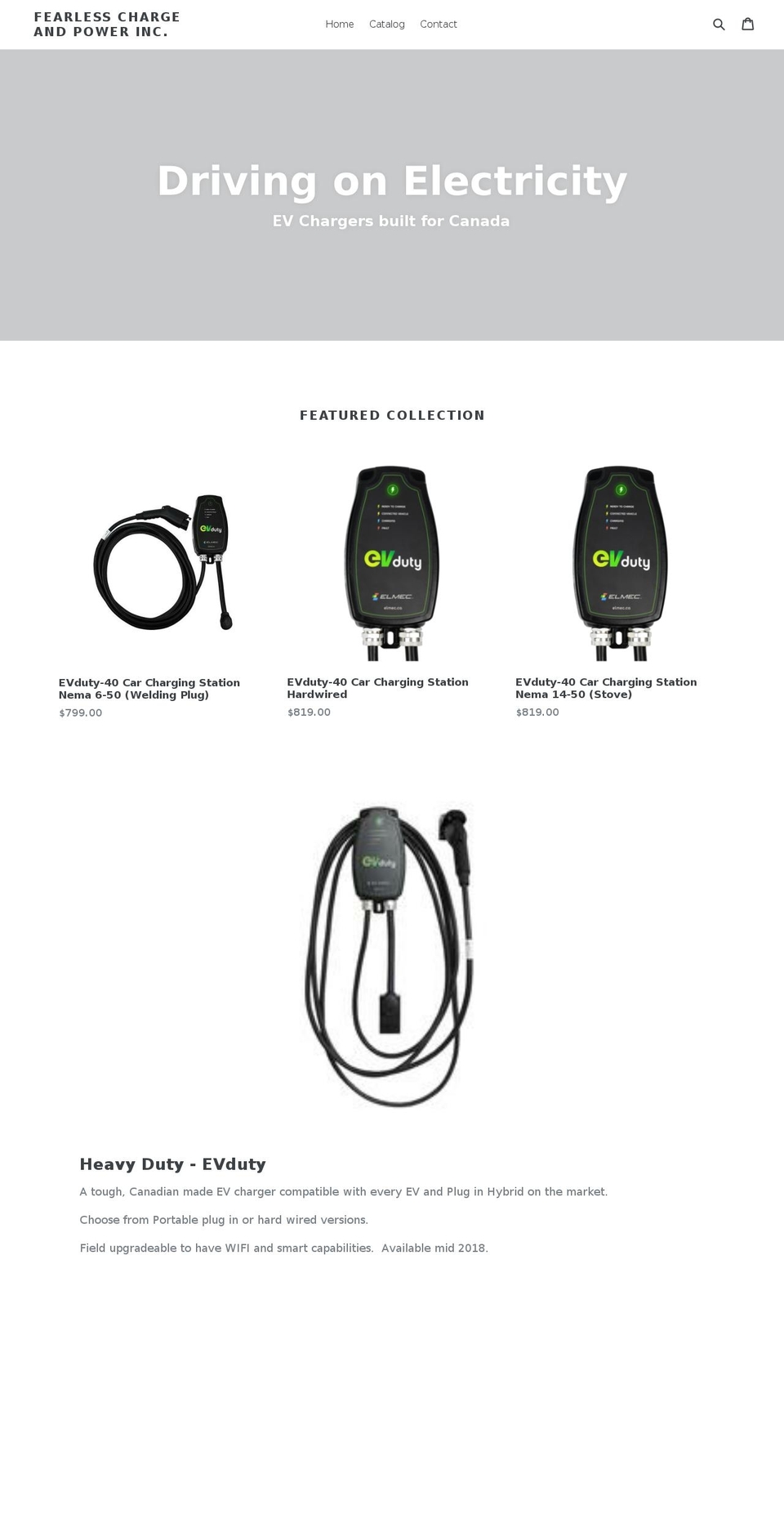 fearless.ca shopify website screenshot