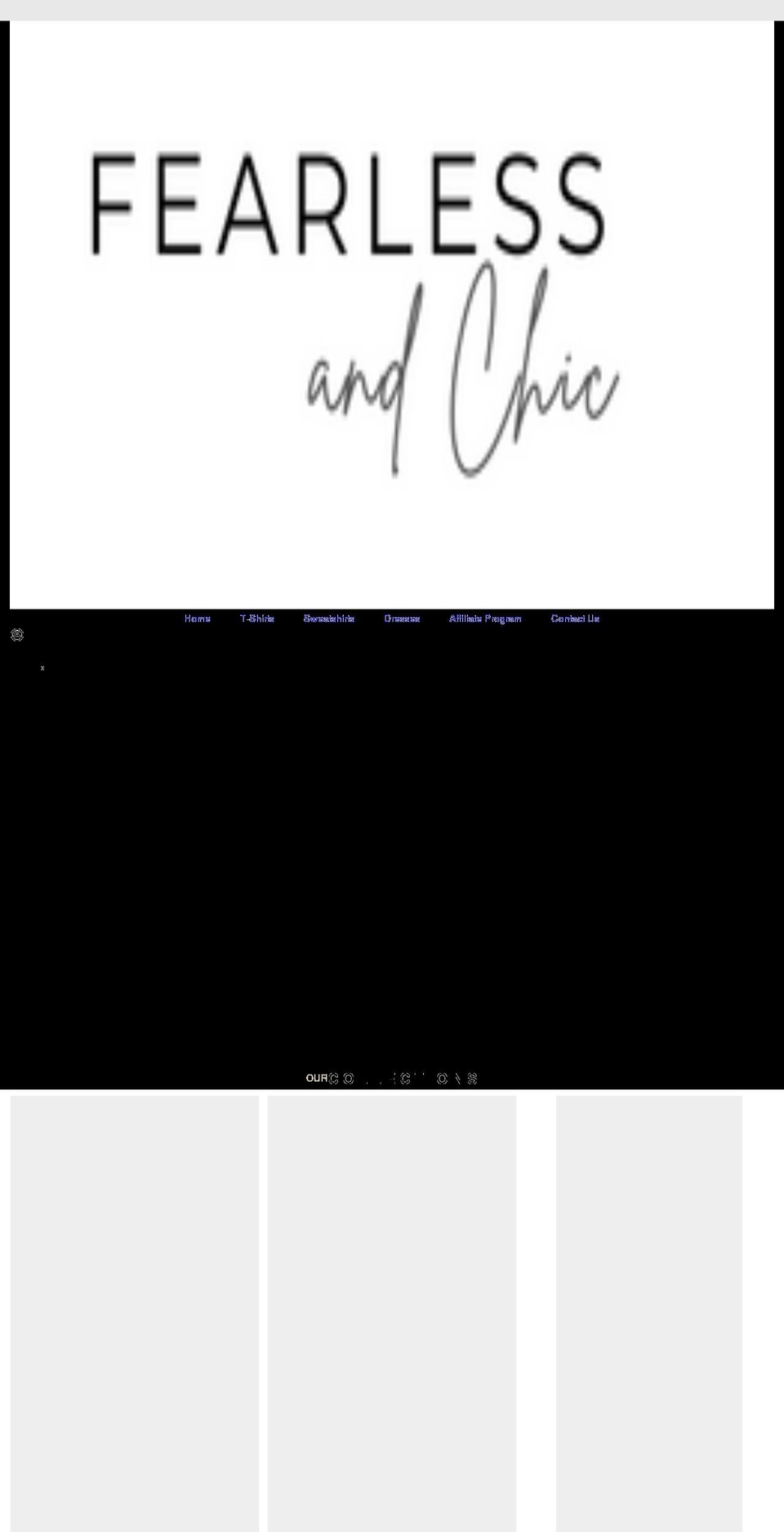fearlessandchic.com shopify website screenshot
