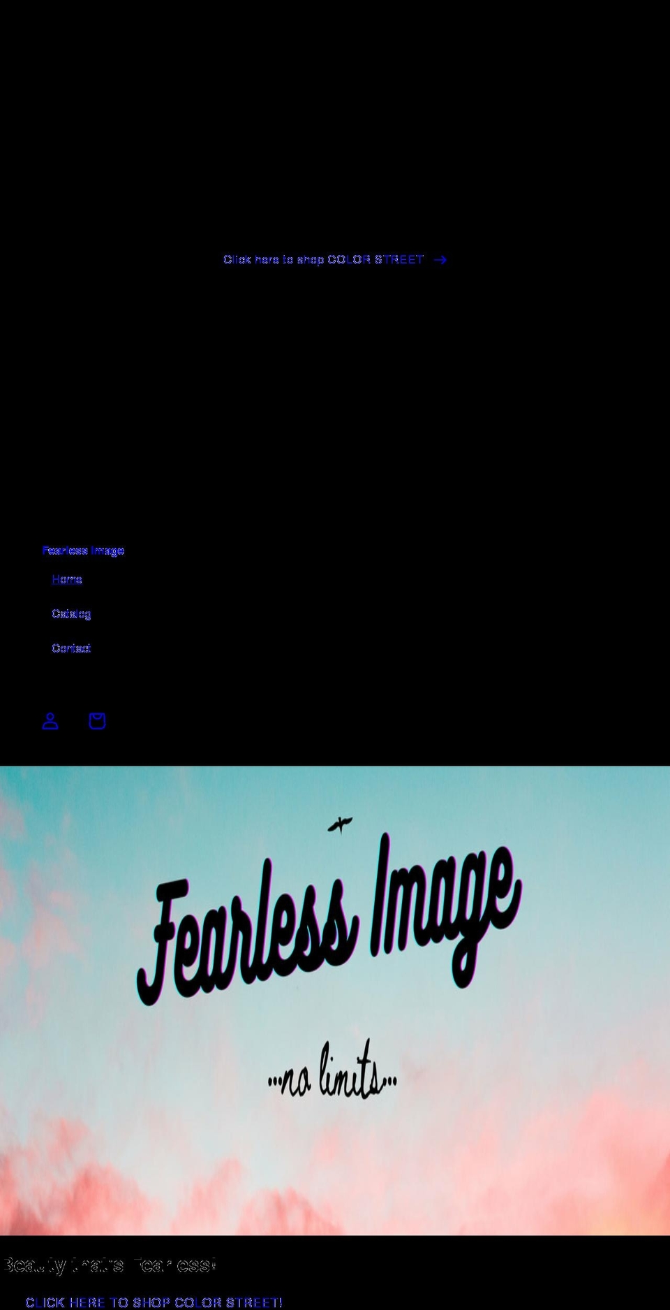 fearlessimage.com shopify website screenshot