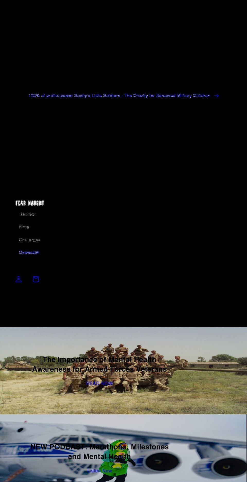 fearnaught.uk shopify website screenshot